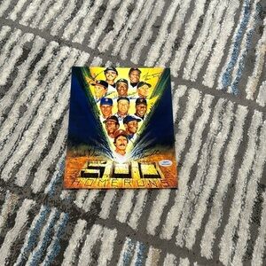 - 500 home run Signed litho Mantle Willie mays​